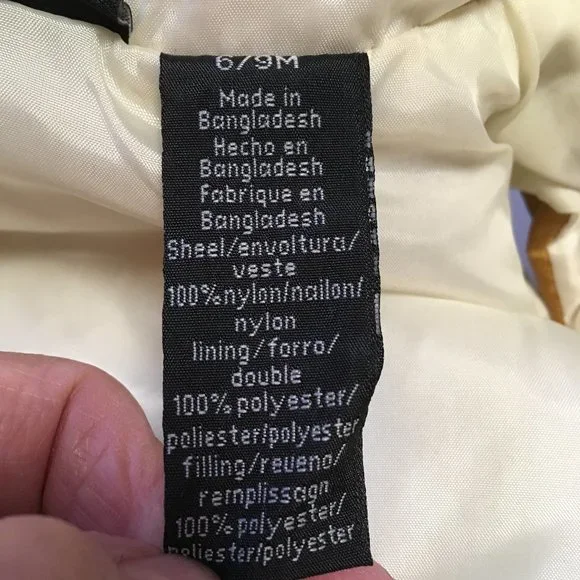 Calvin Klein Jeans Infant Tan Puffer Vest - Size 6/9 Mos - Picture 7 of 10
